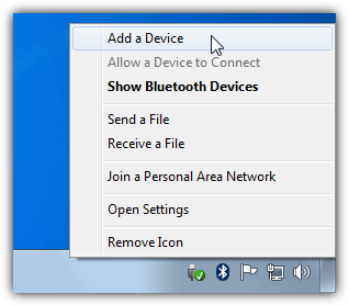 Windows 7 bluetooth add a device