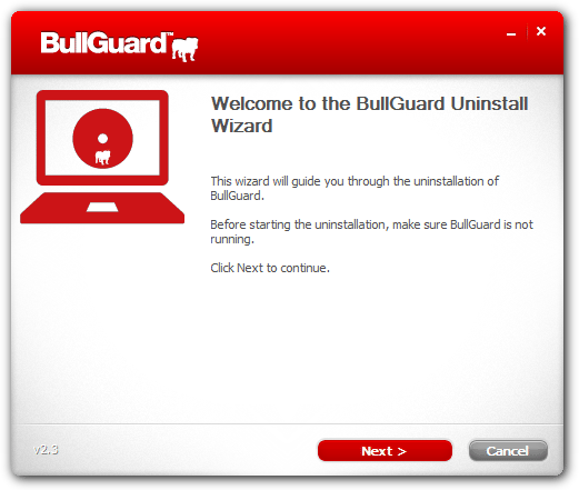 BullGuard Uninstall Wizard