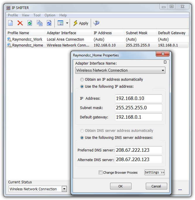 Change IP. Ip changer