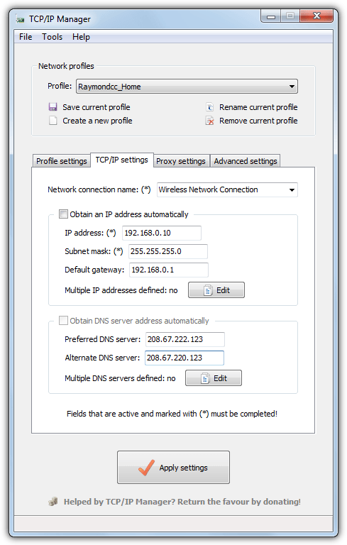 tcpip manager