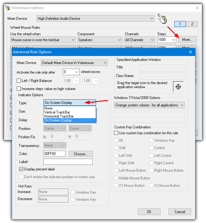 volumouse rule options