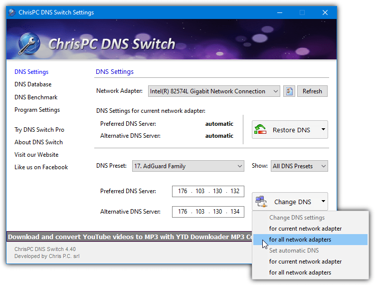 Chrispc dns switch 1