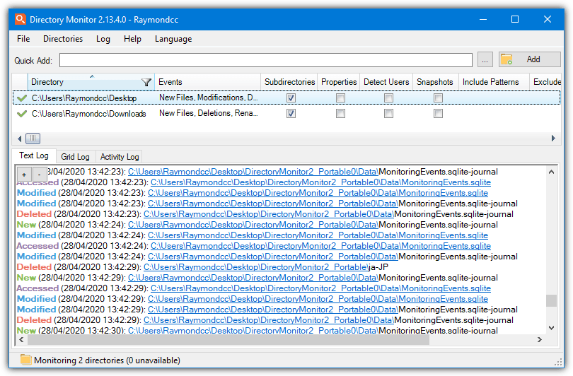 Directory monitor