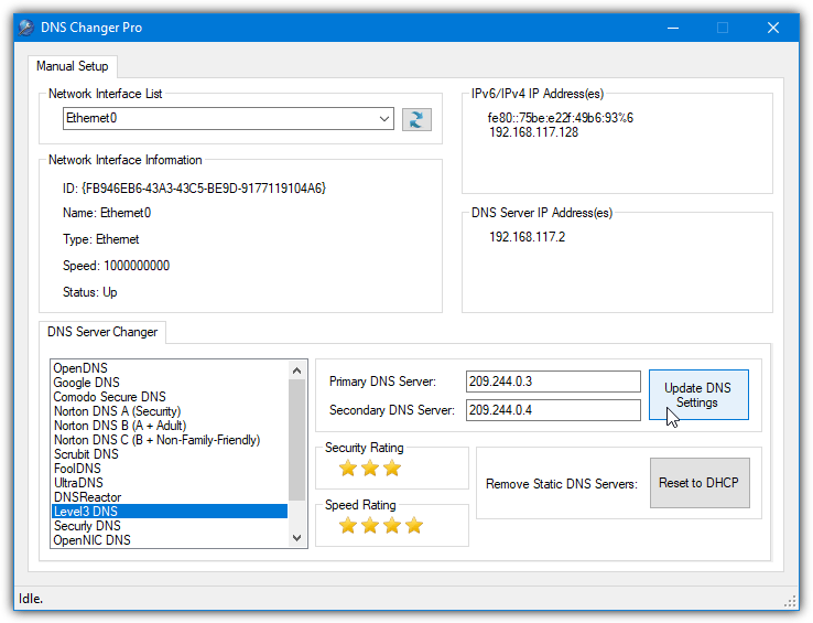 Dns changer pro