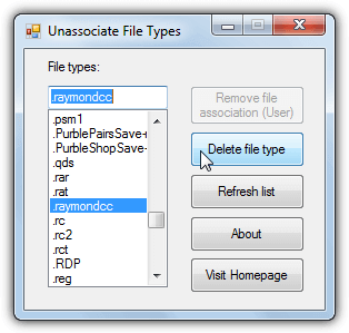 unassoc delete file type