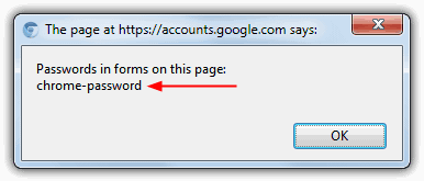 show password with javascript