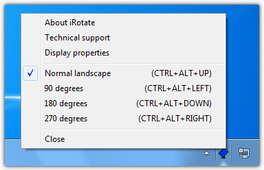 rotate your monitor with irotate