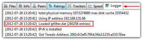 utorrent ipfilter checklog
