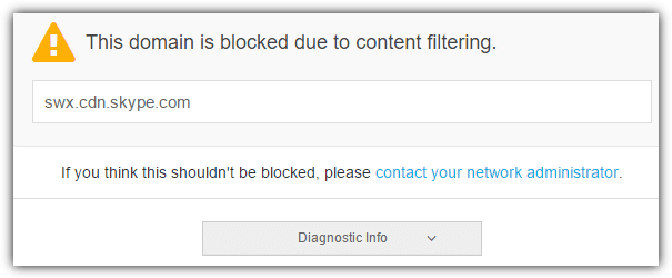 skype blocked by opendns