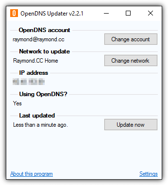 opendns updater tool