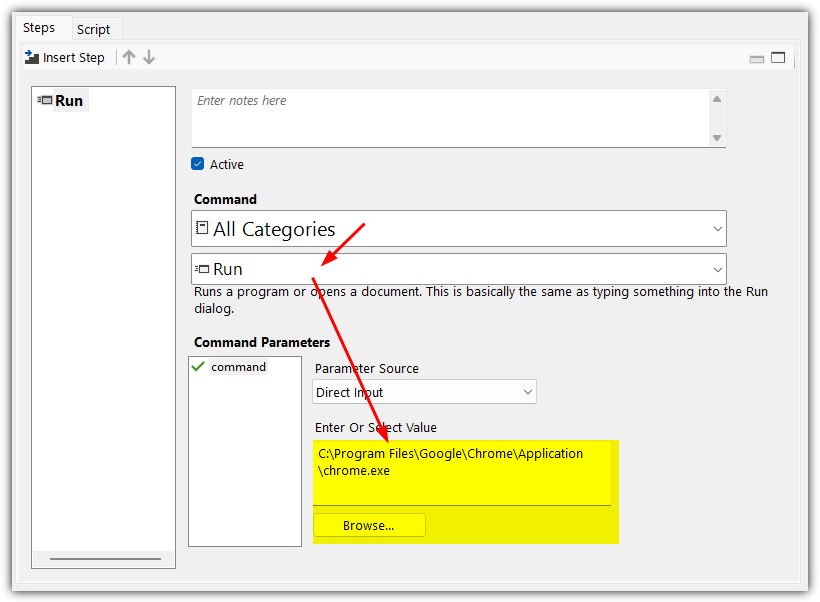 Strokesplusnet commands