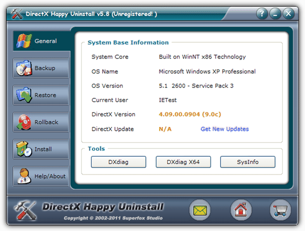 DirectX Happy Uninstall