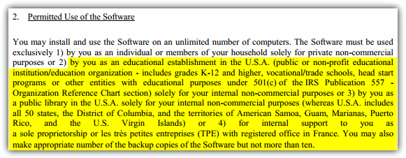 Avast license agreement