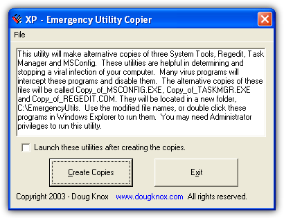 XP Emergency Utility Copier