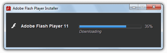 flash downloads in background