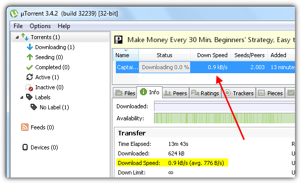 bittorrent bandwidth throttled