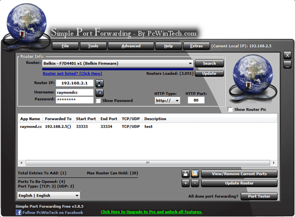 Simple Port Forwarding