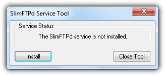 slimftpd service tool
