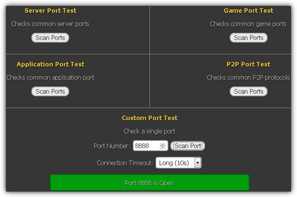 whatsmyip port scanners