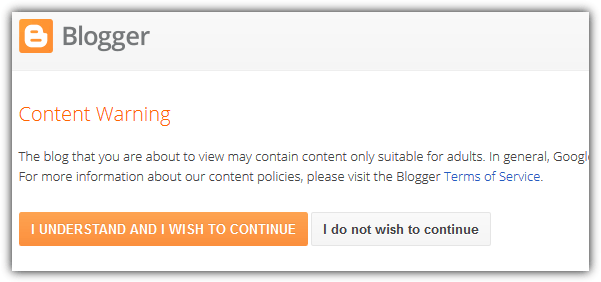 blogger content warning