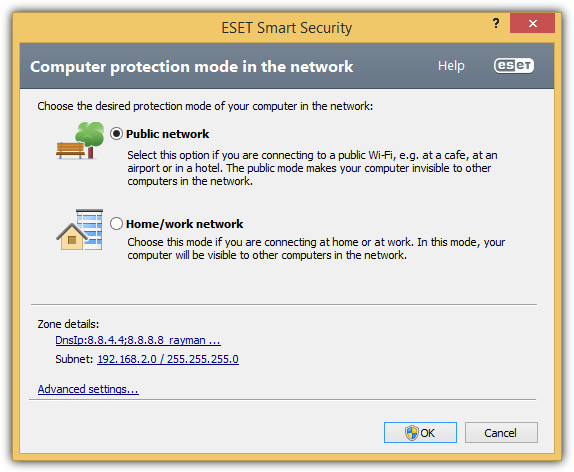 eset computer protection mode