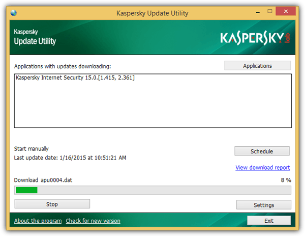 kaspersky update utility