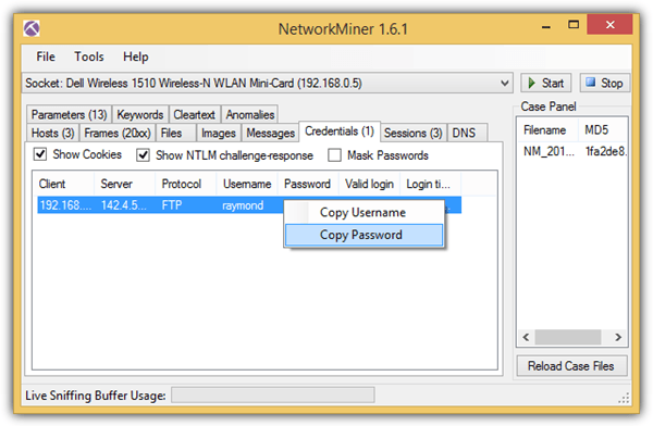 networkminer reconstruct file
