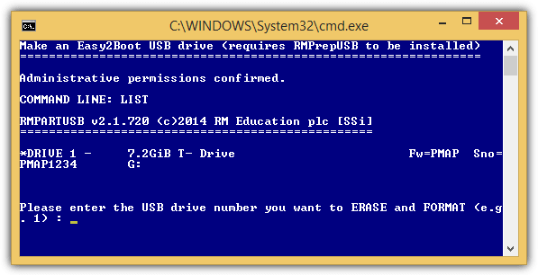 easy2boot drive number