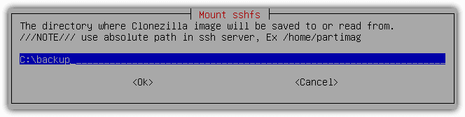 ssh mount absolute path
