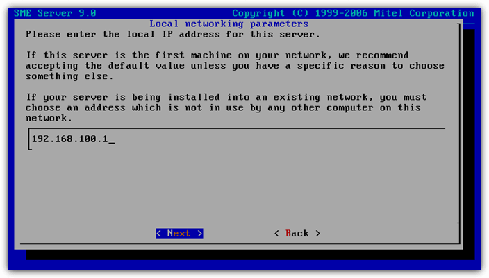 configure static ip