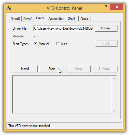 start vfd driver