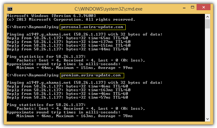 avira personal vs premium update servers