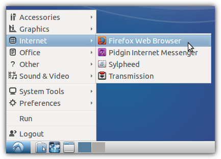 run firefox in lubuntu