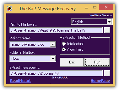 the bat message recovery