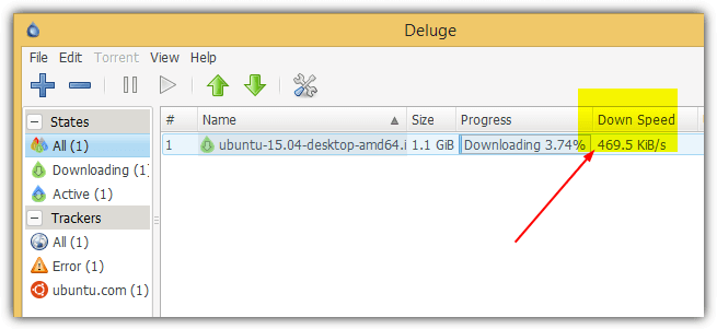 deluge down speed