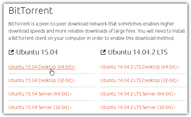 download ubuntu using bittorrent