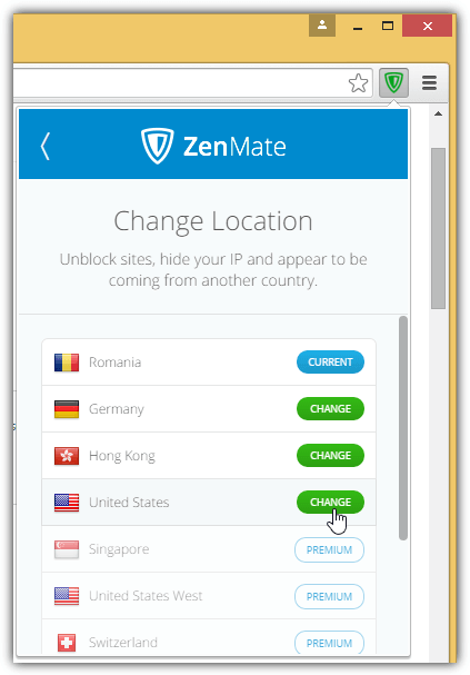 zenmate bypass pandora