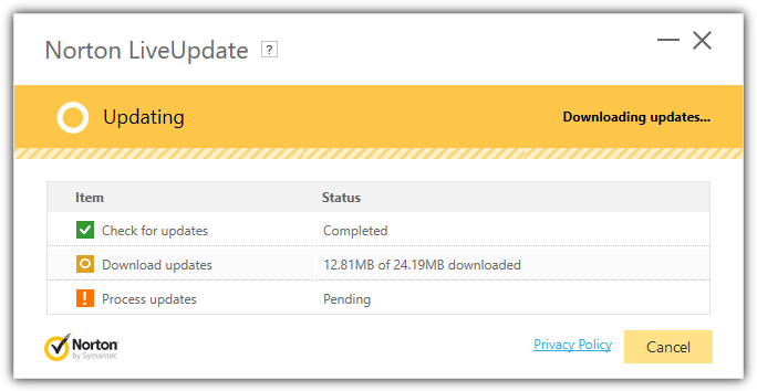 norton liveupdate