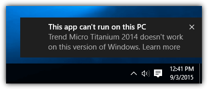 this app cant run on this pc