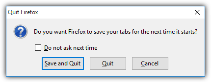 firefox save tabs for next time