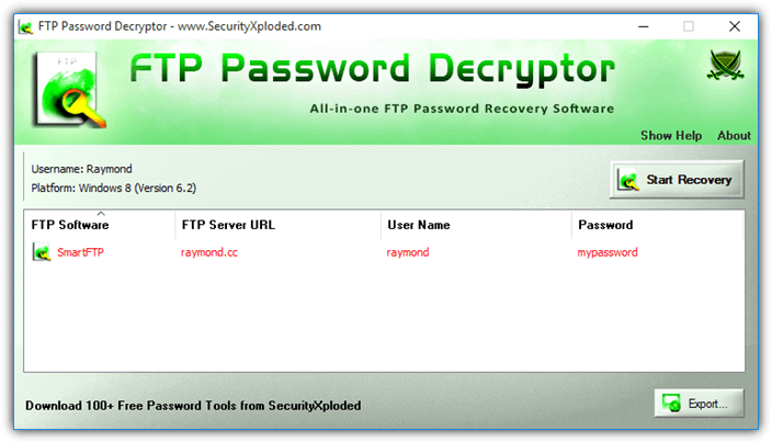 ftp password decryptor