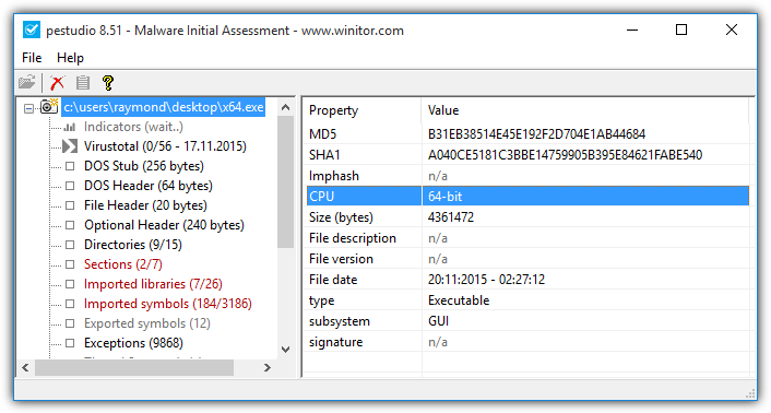 pestudio