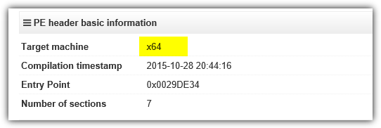 virustotal pe header basic information