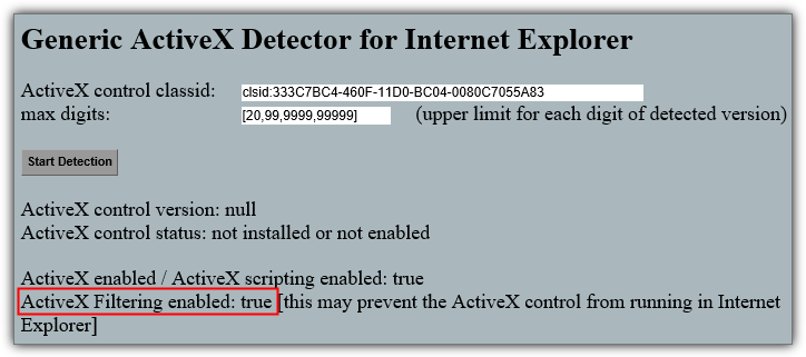 activex detector