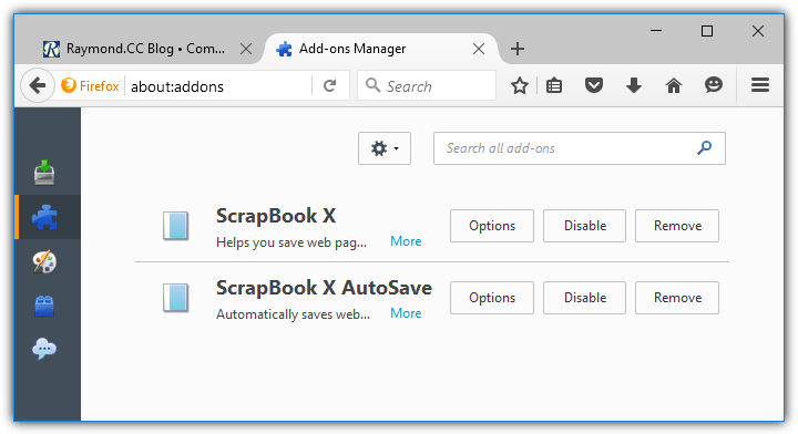 scrapbook x autosave