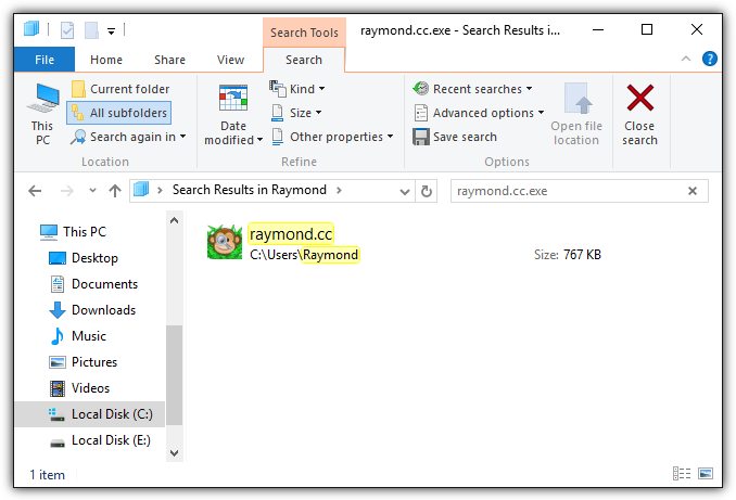 windows search