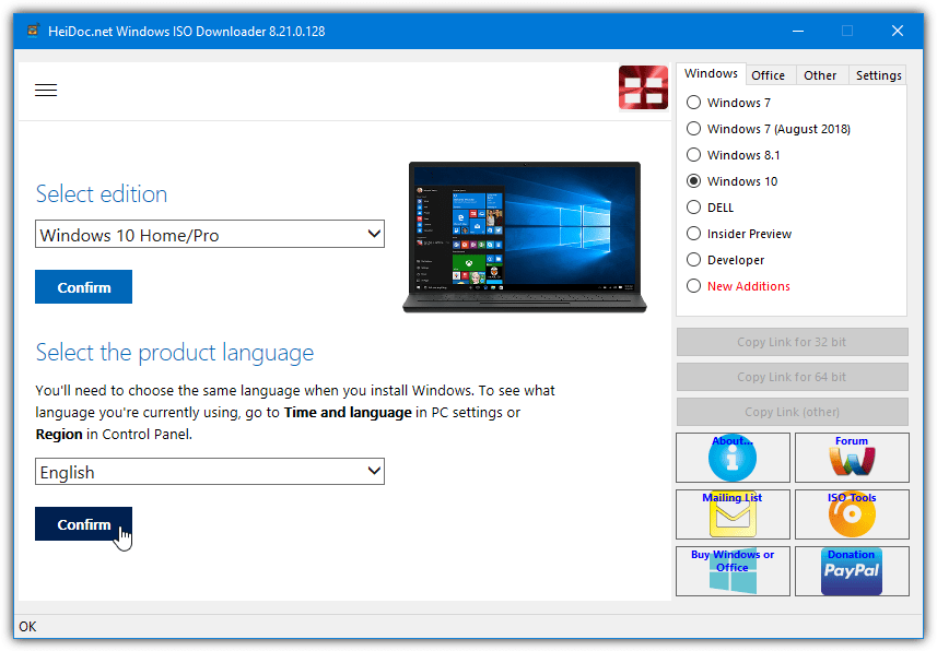 Heidoc windows iso downloader