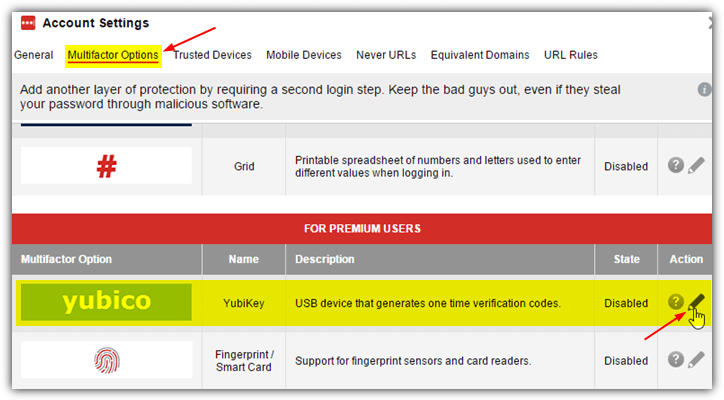 lastpass yubikey