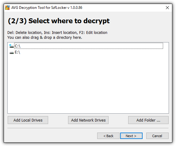 avg decryption tool