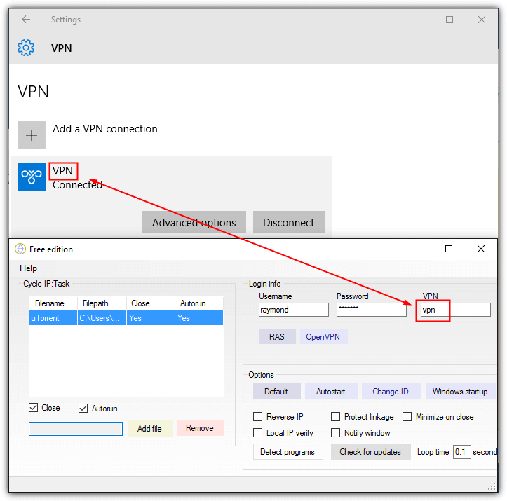 vpncheck config